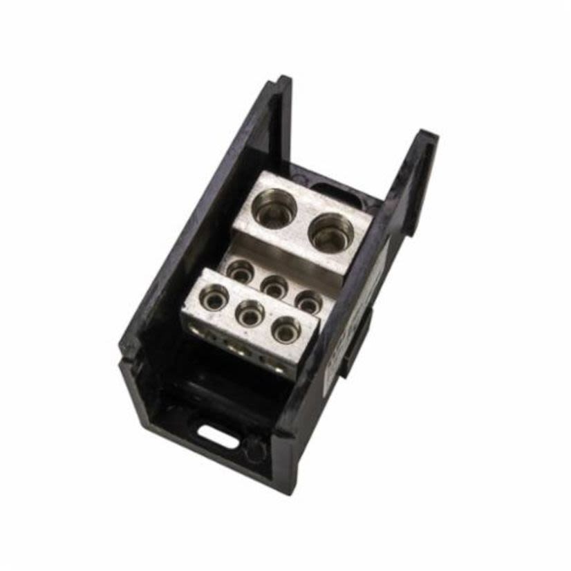 NSi Connector Bloks™ AL-P2-K6 Double Primary Power Distribution Block, 600 VAC, 620 A, 1 Poles, 6 AWG to 350 kcmil Wire, Aluminum